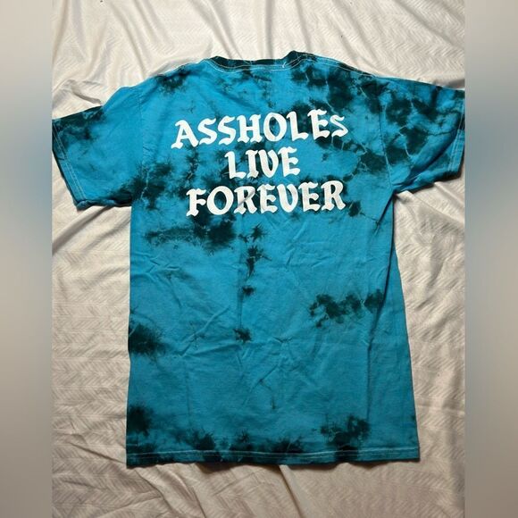COPY - Assholes Live Forever Tie Dye T-shirt New - Picture 2 of 5